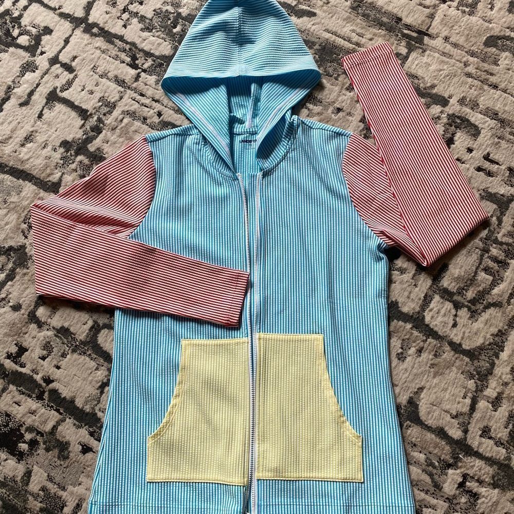 Lands Ends Zip Up Sweater Womens Xs